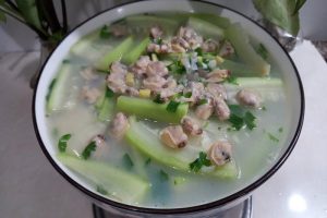 canh ngao nấu bầu